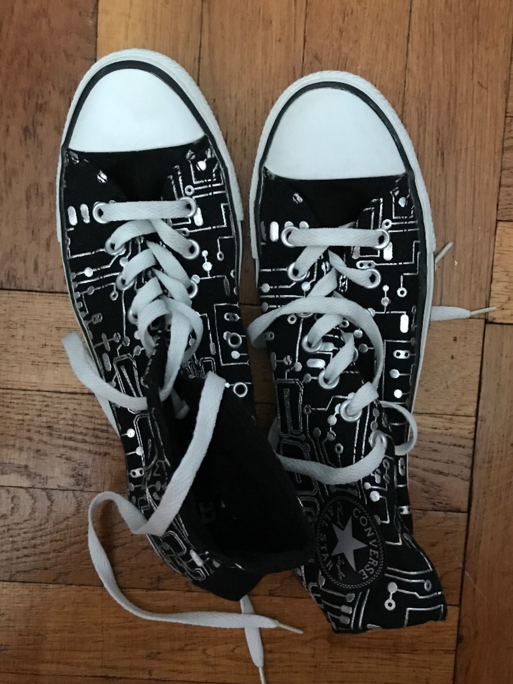 Vintage Y2K Converse Chuck Taylor All Star Circuit Board High Tops-Unisex M8/W10